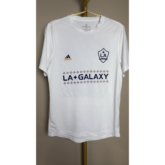 Adidas LA Galaxy Shirt Size S White Aeroready - Picture 1 of 6